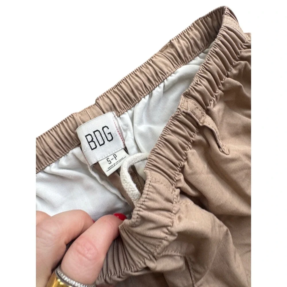 BDG Urban Outfitters Tan Cargo Pants‎ Drawstring Utility Streetwear Womens S